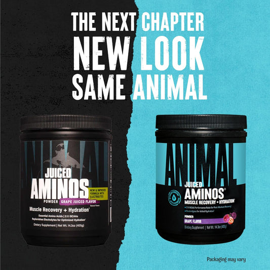 Animal Juiced Amino Acids - Bcaa/Eaa Matrix Plus Hydration With Electrolytes And Sea Salt Anytime Recovery And Improved Performance - 30 Servings