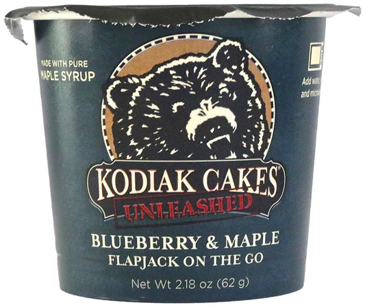 Kodiak Cakes Unleashed, Flapjack on the Go Assortment, 6 Individual 2.25 oz Cups