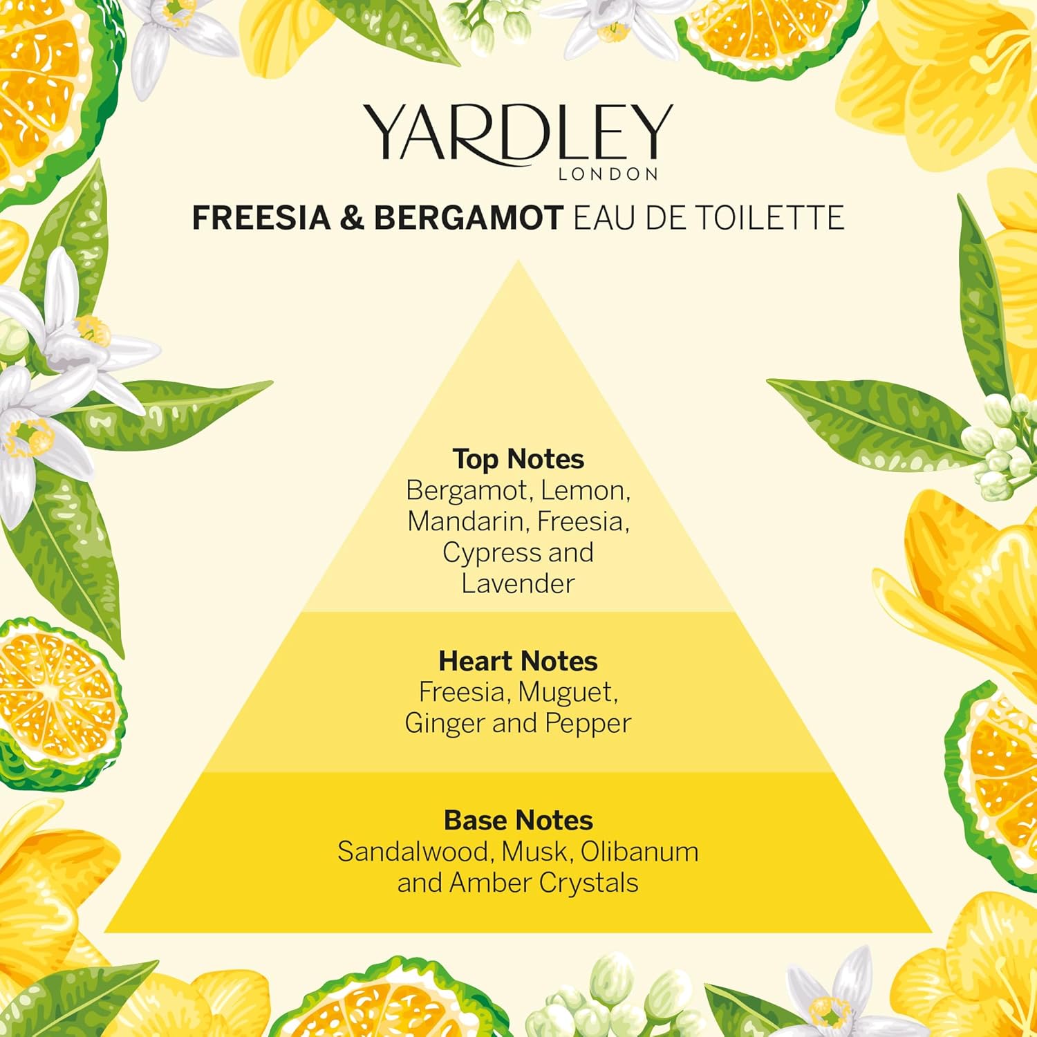 Yardley London Freesia and Bergamot Eau de Toilette 125ml : Amazon.co.uk: Beauty