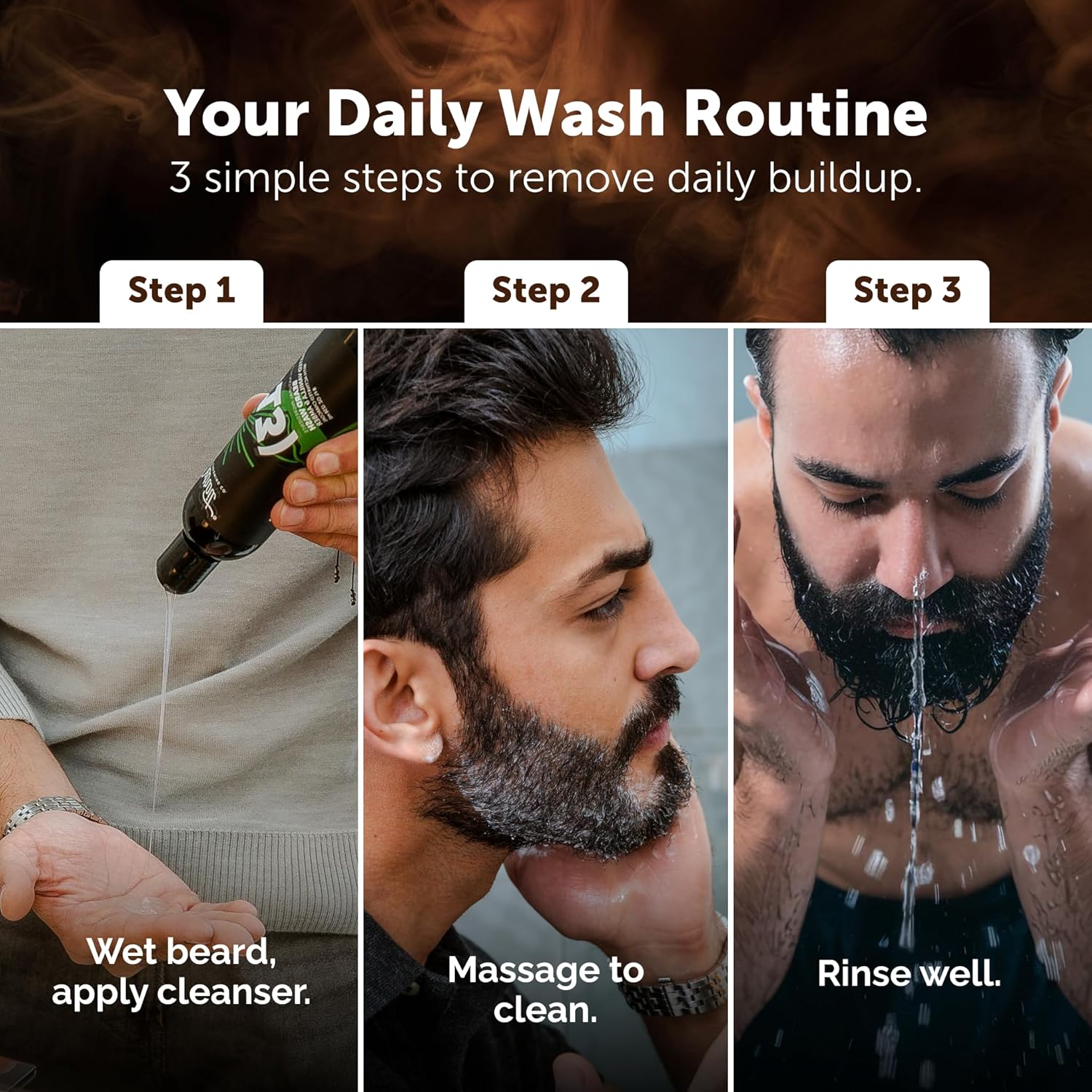 Detroit Grooming Co. Beard Wash - Men'S Deeply Cleansing Shampoo For Beards And Mustaches - Aloe Vera And Essential Oils For Refreshing - Cedarwood & Amber Scent - Black Edition - 8Oz : Beauty & Personal Care