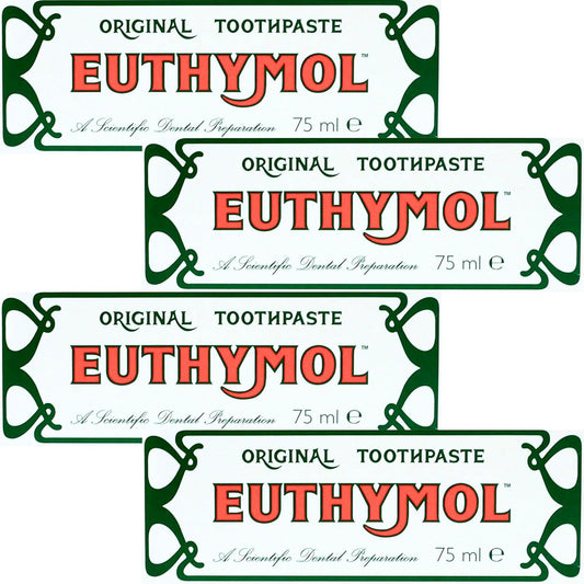 Toothpaste Bundle With Original Toothpaste 75Ml X 4, No Fluoride, Anti-Plaque, Antibacterial, Cavity Protection, Cool Mint Refresh, Daily Oral Enamel Dental Care…