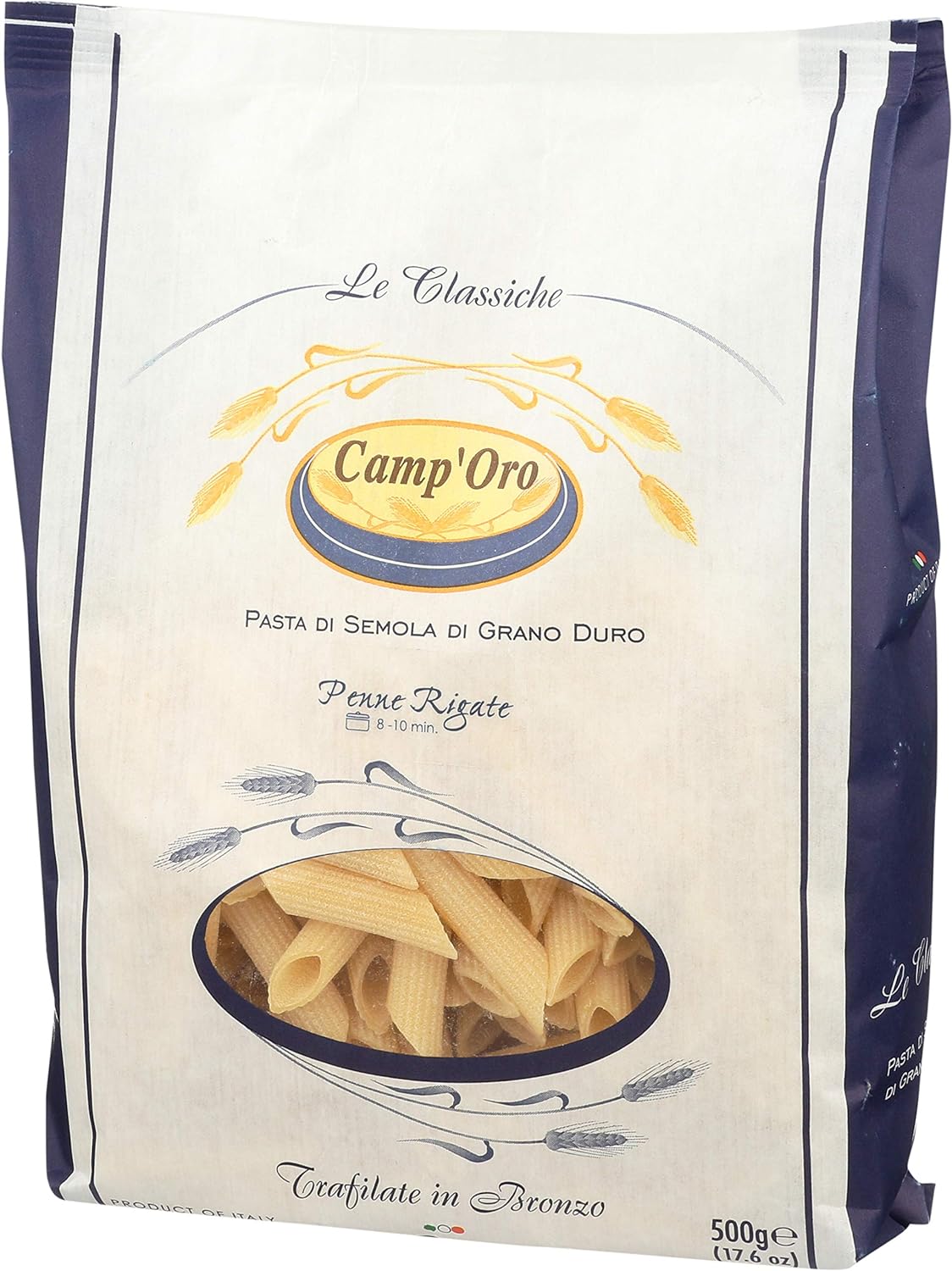 Camp'Oro Le Classiche: Authentic Bronze Die Cut Penne Rigate Italian Pasta - 17.6 Ounce (Pack of 12) : Books