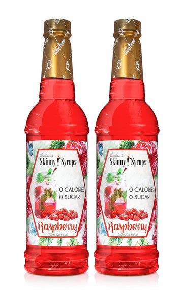 Jordan'S Skinny Mixes Sugar Free Syrup, Raspberry Flavor, Fruit Flavored Water Enhancer, Drink Mix For Ice Tea, Lemonade & More, Zero Calorie Flavoring, Keto Friendly, 25.4 Fl Oz, 2 Pack