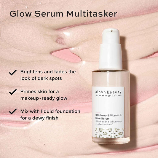 Alpyn Vitamin C & Bearberry Instant Glow Serum | Delivers An Instant Glow While Fading The Look Of Dark Spots | 1.7 Oz / 50 Ml
