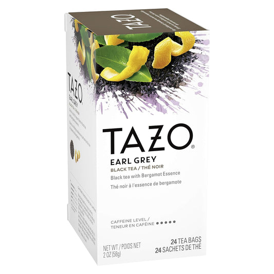 Tazo Earl Grey Enveloped Hot Tea Bags Non Gmo, 144 Count (Pack Of 6)