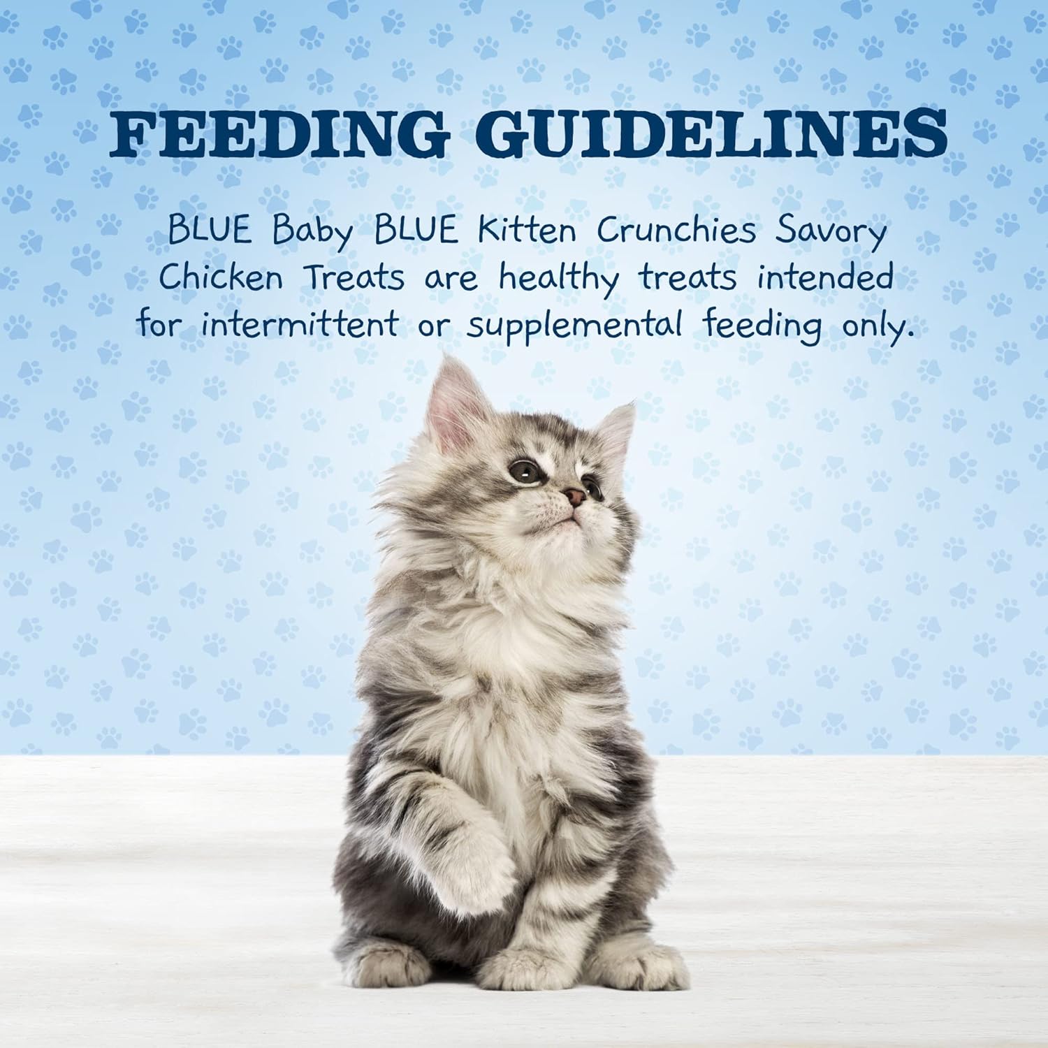 Blue Buffalo Baby BLUE Kitten Crunchies, Crunchy Cat Treats, Made with Natural Ingredients, Savory Chicken, 2-oz. Bag : Pet Supplies