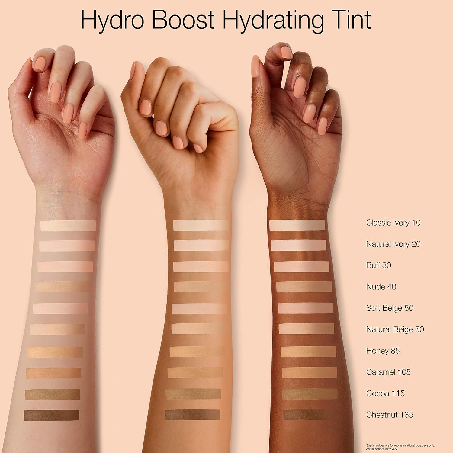 Neutrogena Hydro Boost Hydrating Tint with Hyaluronic Acid, Lightweight Water Gel Formula, Moisturizing, Oil-Free & Non-Comedogenic Liquid Foundation Makeup, 115 Cocoa Color 1.0 fl. oz : Beauty & Personal Care