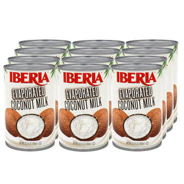 Iberia Lactose Free Evaporated Coconut Milk, 13.5 Fl Oz (Pack of 12)