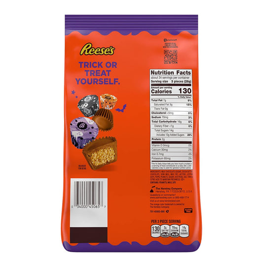 Reese'S Miniatures Milk Chocolate Peanut Butter Cups, Halloween Candy Bulk Bag, 31 Oz