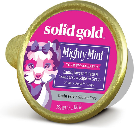 Solid Gold Wet Dog Food For Small Dogs - Mighty Mini Grain Free Wet Dog Food Made With Real Lamb - For Puppies, Adult & Senior Small Breeds With Sensitive Stomachs
