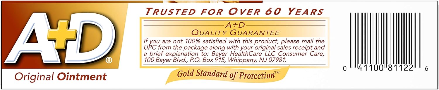 A&D Diaper Rash Ointment & Skin Protectant, Original -1.5 Ounces - 2 Pack : Baby