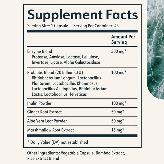 Cielo Daily Horizon Prebiotics - Probiotics For Men And Women - Daily Probiotics 20 Billion Cfu For Adults Gut Health - Contains Digestive Enzymes Blend For Digestion Of Nutrients (45 Day Supply)