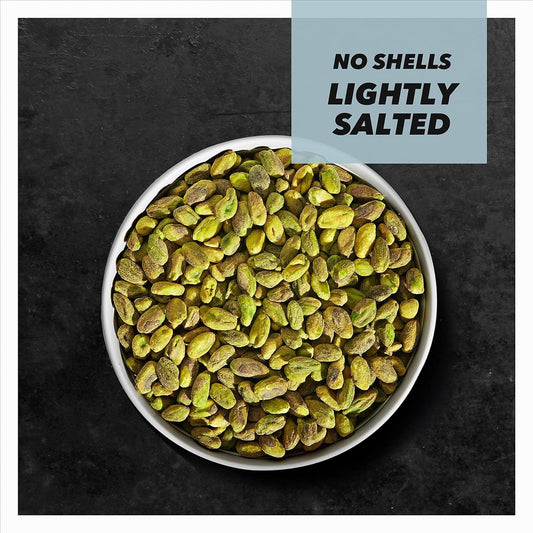 Wonderful Pistachios No Shells, Lightly Salted Nuts, 6 Ounce Resealable Bag, Protein Snacks, Gluten Free, Healthy Snack