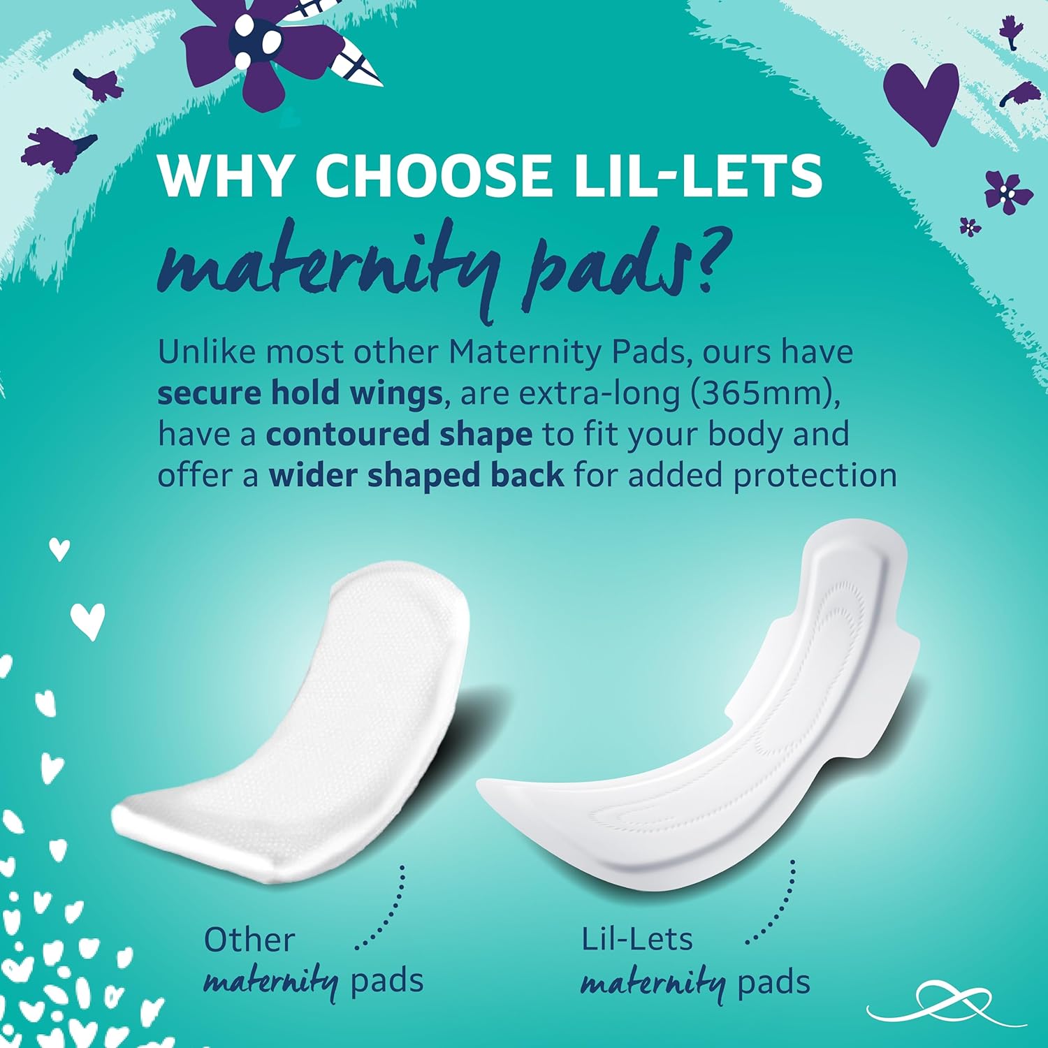 Lil-Lets Maternity Pads, Extra Long Maxi Thick Towels X 30, With Wings, 3 Packs of 10 Postpartum / After Birth Essential (Packing May Vary). : Amazon.co.uk: Health & Personal Care