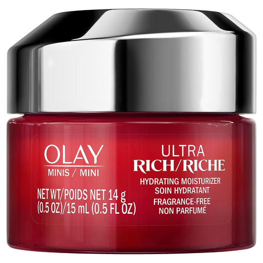 Olay Regenerist Ultra Rich Face Moisturizer, Fragrance-Free, Trial Size, 0.5 Oz