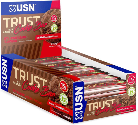 USN Trust Cookie Bar, Triple Chocolate Protein Cookie: High Protein Bars, Perfect On-the-Go & Post-Workout Protein Snacks (12 x 60g Bars per Pack) : Amazon.co.uk: Health & Personal Care