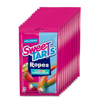 Sweetarts Twisted Ropes, Rainbow Punch, 5 Ounce (Pack Of 12)