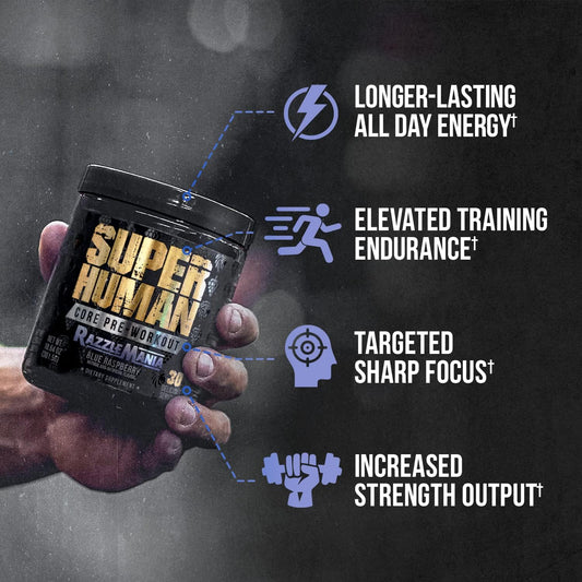 Alpha Lion Core Pre Workout Powder With Creatine For Performance, Beta Alanine For Muscle, L-Citrulline For Pump & Tri-Source Caffeine For Sustained Energy (30 Servings, Fruit Punch Flavor)
