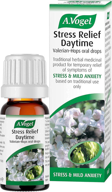 A.Vogel Stress Relief Daytime Oral Drops - Valerian Complex - Not Tablets, 15Ml