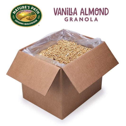 Nature's Path Organic Vanilla Almond and Flax Granola, 25 Lbs. Box