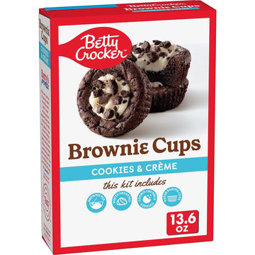 Betty Crocker Brownie Cups Mix, Cookies and Crème, 13.6 oz
