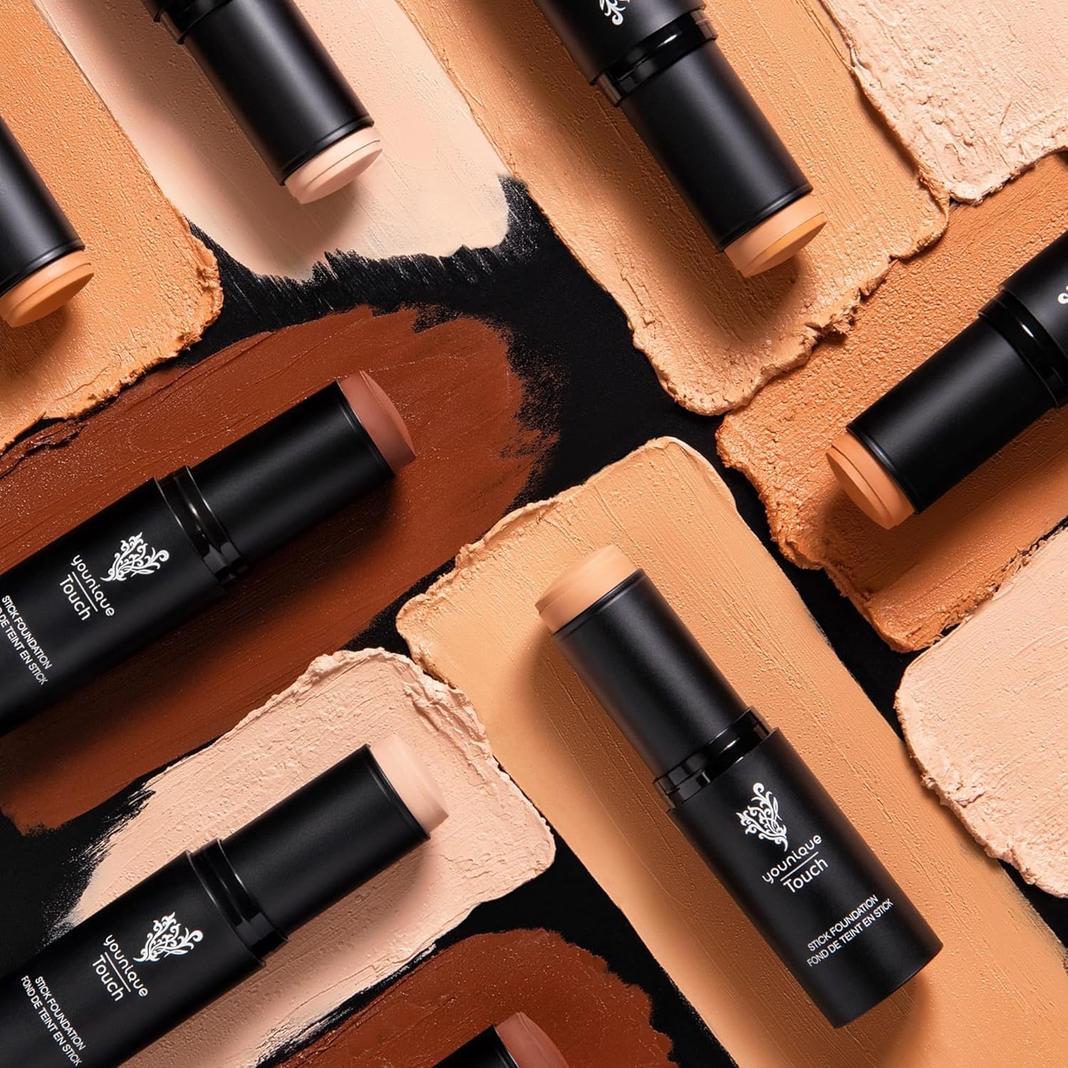Younique Touch Stick Foundation | Velour | Medium To Full Coverage Makeup & Concealer | Velvet Finish | Infused With Squalane & Safflower Oil | Compact, Travel-Ready Foundation : Beauty & Personal Care