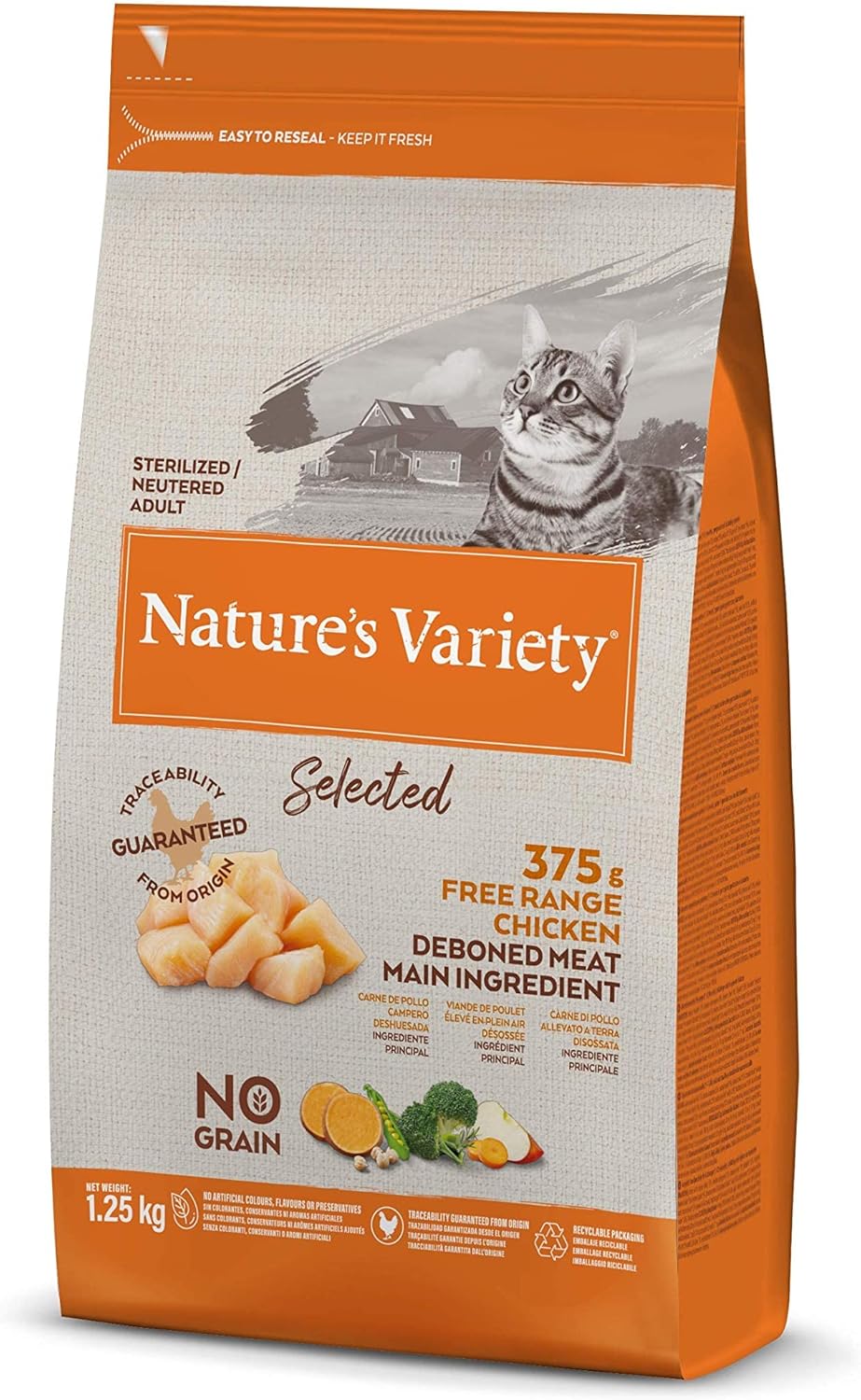 Nature's Variety SELECTED ADULT STERILIZED FREE RANGE CHICKEN 1x1.25kg?03NMNVCC