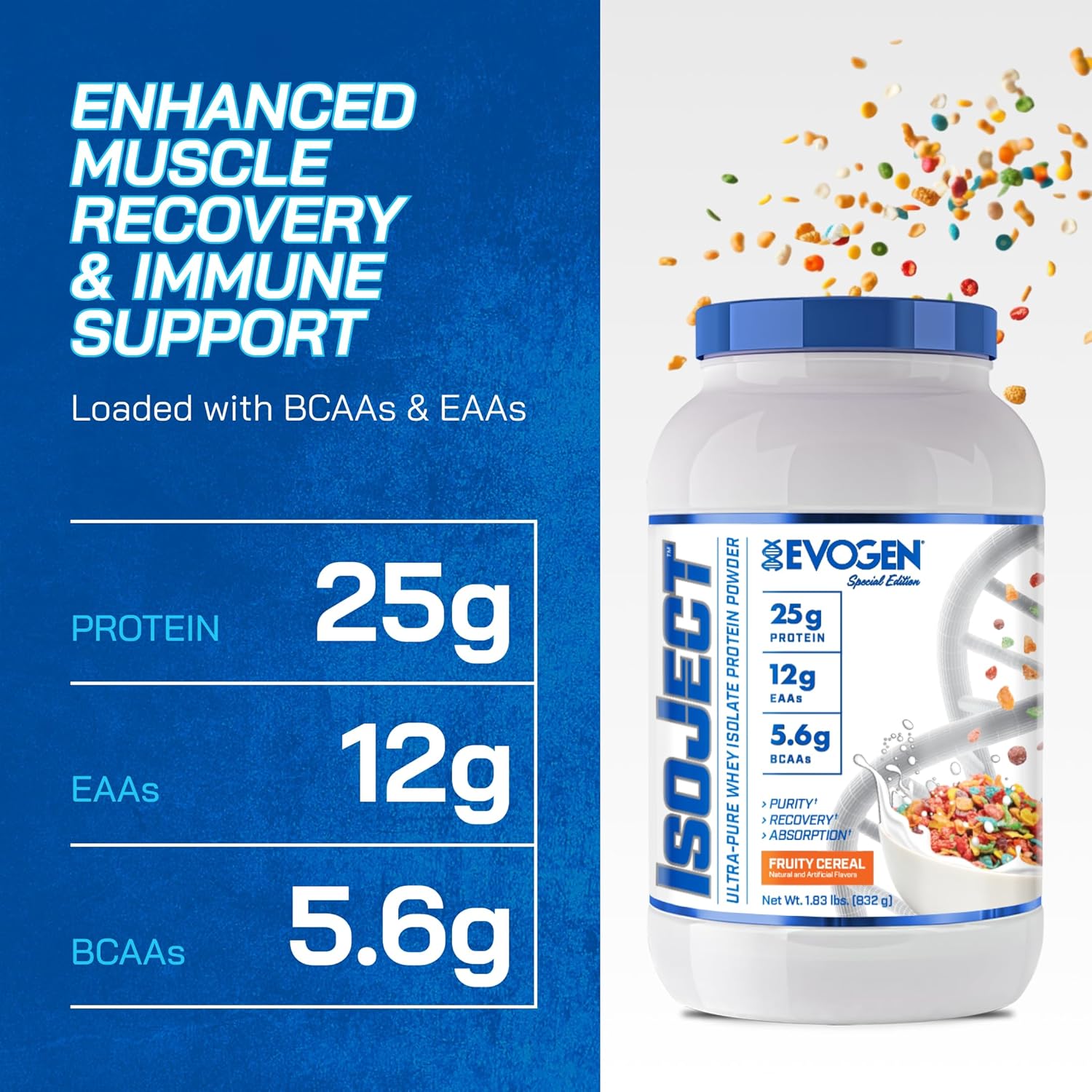 Evogen Isoject - Whey Protein Isolate | Ultra-Pure Whey Protein Powder With Ignitor Enzymes, Bcaas, And Eaas | Enhanced Absorption & Recovery | S'Mores | 25 Servings : Health & Household