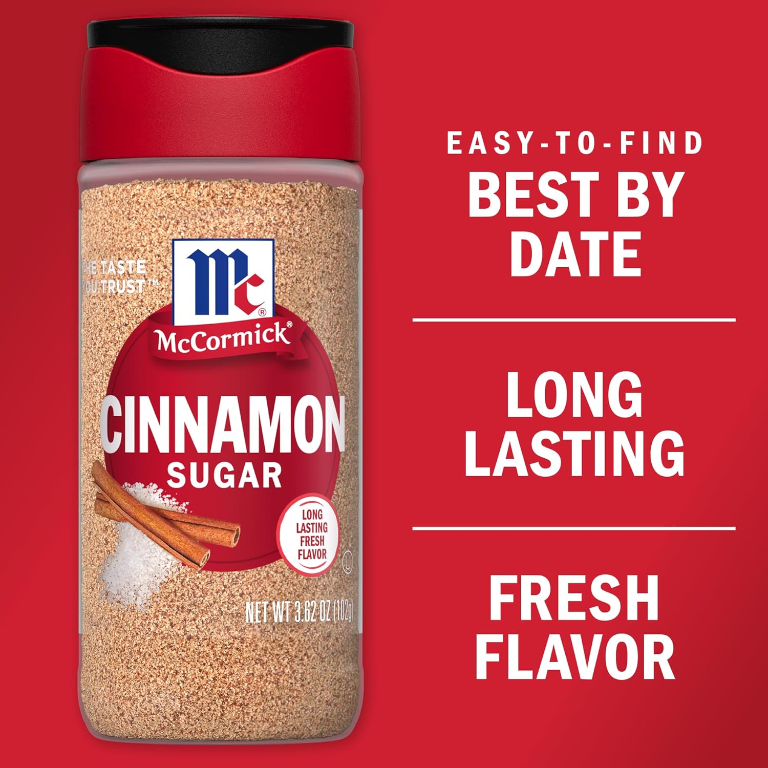 McCormick Cinnamon Sugar, 3.62 oz (Pack of 6) : Grocery & Gourmet Food