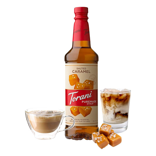 Torani Puremade Syrup, Salted Caramel, 25.4 Ounces (Pack Of 4)