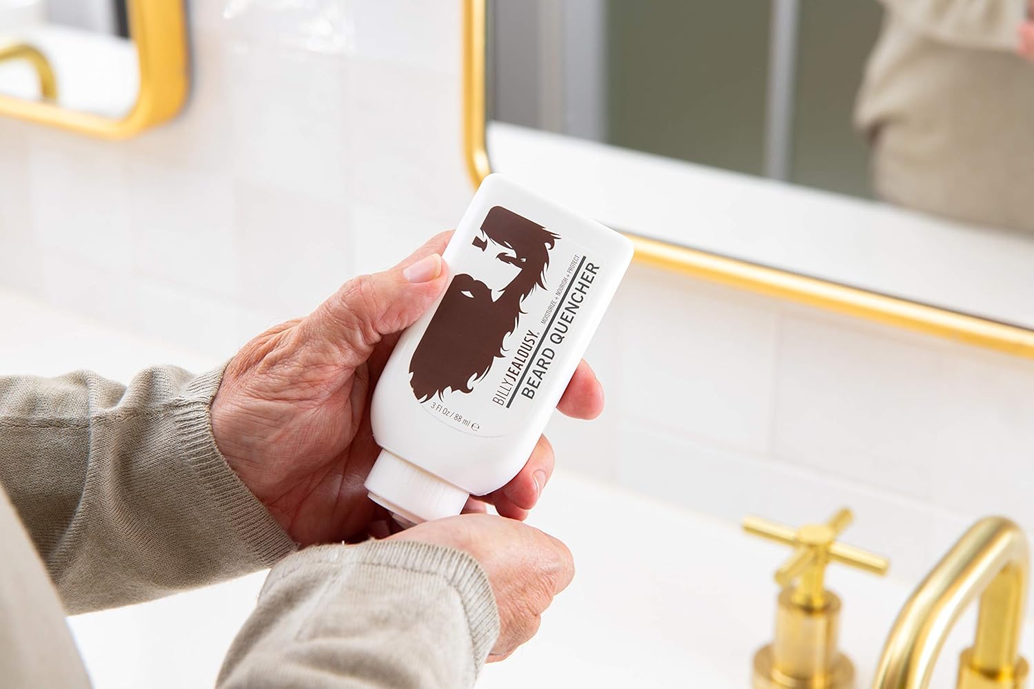 Billy Jealousy Beard Quencher, Nourishing And Strengthening Moisturizer For Mane And Skin With Shea Butter, Amino Acids And Black Oat Seed, Fights Frizz, Relieves Itch And Flakes, 3 Fl Oz : Beauty & Personal Care