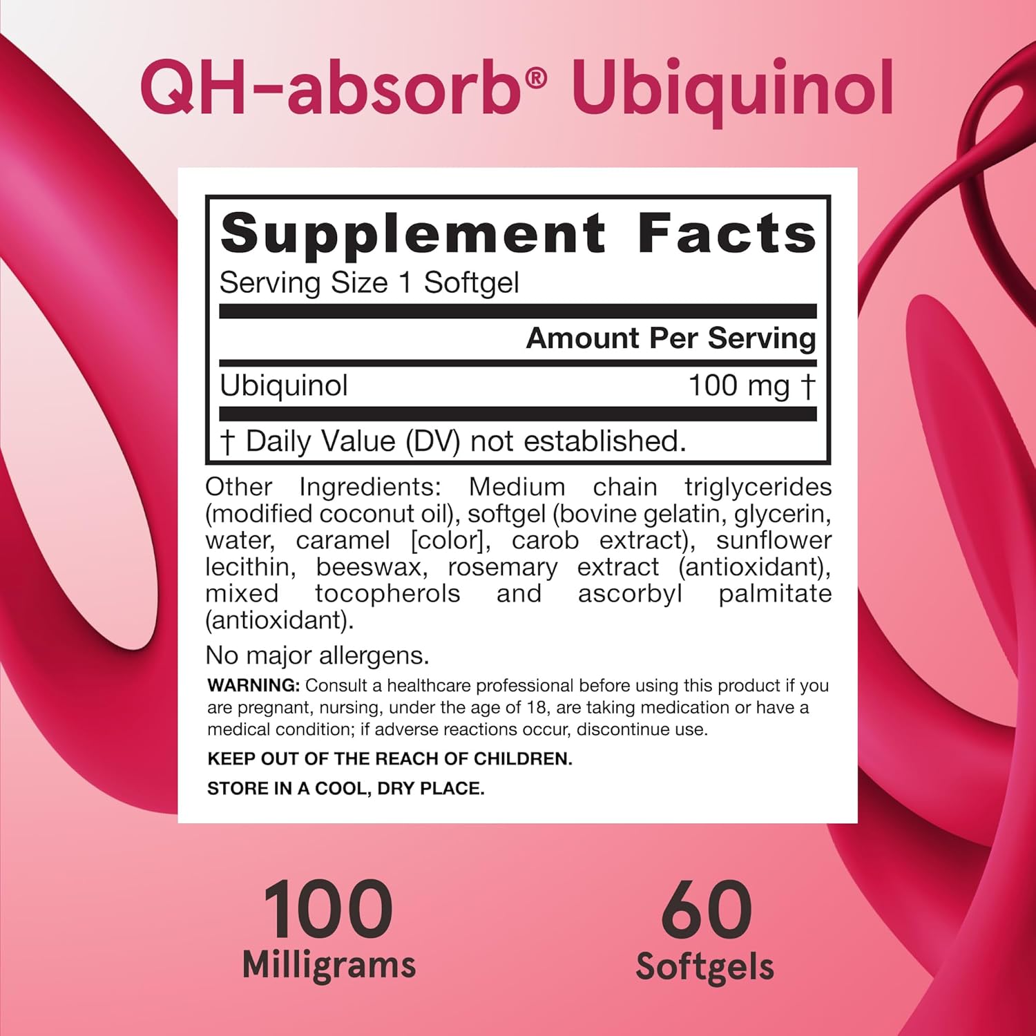 Jarrow Formulas Qh-Absorb 100 Mg Max Absorption- Coq10 Ubiquinol- Up To 60 Servings (Softgels) - Supports Mitochondrial Health, Cellular Energy Production & Healthy Cardiovascular Function, Pack Of 12