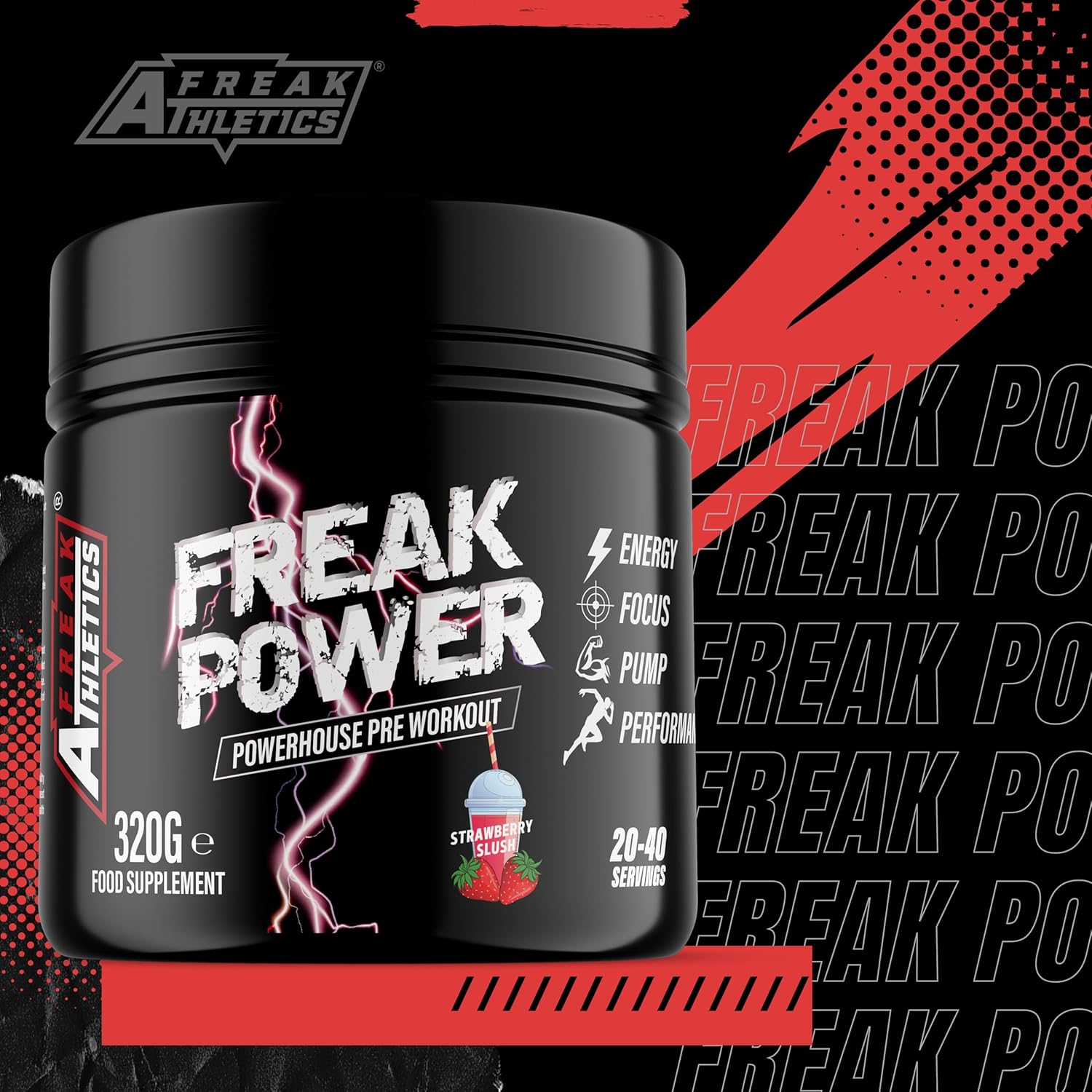 Freak Power Pre Workout 320G Pre Workout Powder (Tropical)