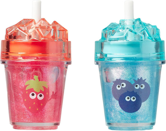 Tinc Scented Sparkly Lip Gloss - Ice Design - Delicious Scents: Strawberry And Blueberry - Lip Moisturising - Gift Idea - 2 In Pack