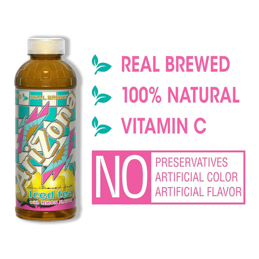 Arizona Lemon Tea - 16 Fl Oz (Pack Of 12)