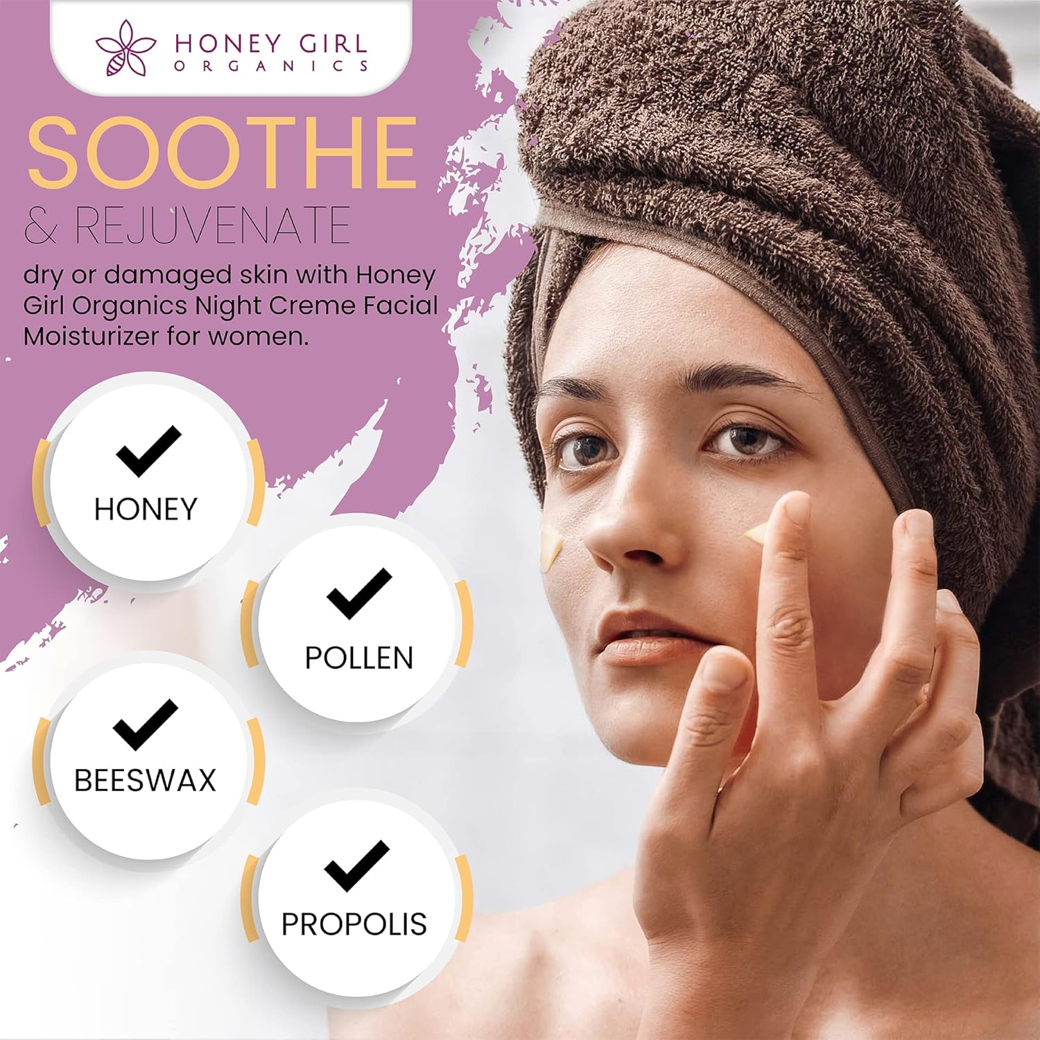 Honey Girl Organics Night Creme, 1.75 Fluid Ounce : Beauty & Personal Care