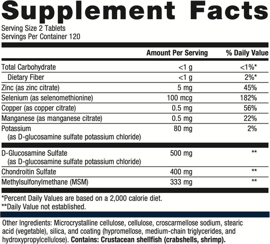 Metagenics Chondrocare - Joint Support* - Antioxidants Support* - With Glucosamine & Chondroitin Sulfate - Joint Health Supplement For Men & Women* - 240 Tablets