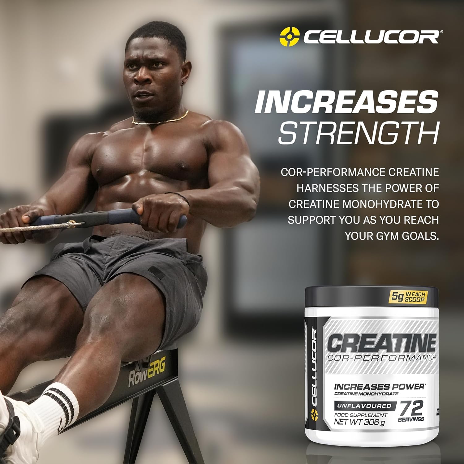 Cellucor Cor-Performance Creatine Monohydrate for Strength and Muscle Growth, 72 Servings : Health & Household