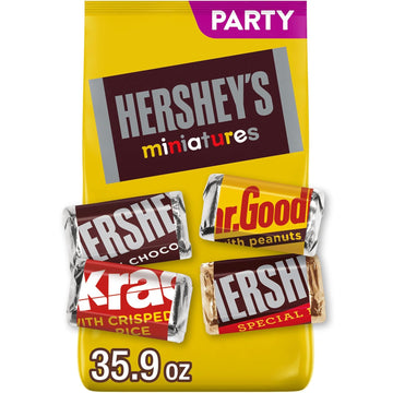 Hershey'S Miniatures Assorted Chocolate, Halloween Candy Party Pack, 35.9 Oz