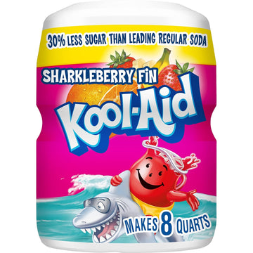 Kool-Aid Caffeine Free Strawberry Orange Punch Sweetened Powdered Drink Mix 12 Count 19 Oz Canisters