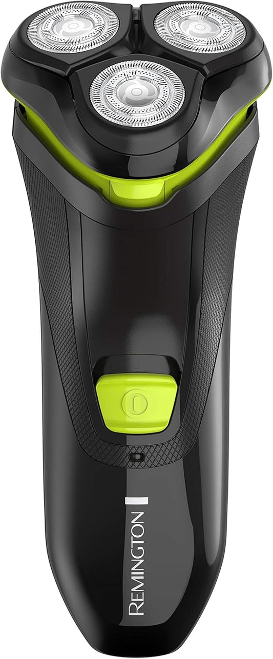 Remington Ultrastyle Rechargeable Rotary Shaver, Pr1320, Black/Neon Green