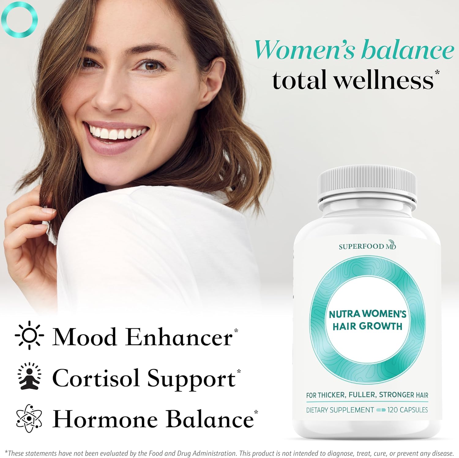 Women'S Balance Hair Growth Supplements, Ages 45 And Up, Customer Proven For Visibly Thicker Hair And Scalp Coverage, Soy-Free, Made With 26 Ingredients Including Beta Carotenes - 2 Month Supply : Health & Household