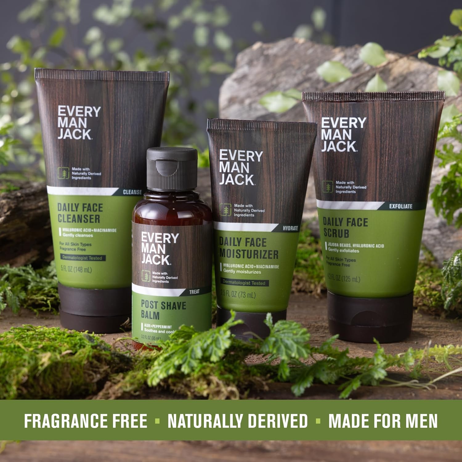 Every Man Jack Gentle Exfoliating Face Scrub For Men- Exfoliate Away Dead Skin, Moisturize, and Revive Tired Skin with Jojoba Beads, Hyaluronic Acid, and Caffeine - 4.2 oz Men’s Face Scrub -Twin Pack : Beauty & Personal Care