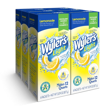 Wyler'S Light Pitcher Packs, Water Drink Mix, Lemonade, 6 Boxes (36 Pitcher Packets)