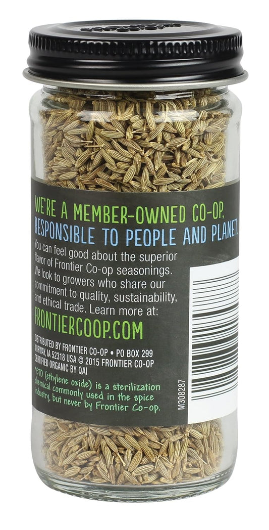 Frontier Co-Op Whole Cumin Seed, 1.68 Ounce Bottle, Rich, Warm, Complex Earthy Spice Flavor, Kosher