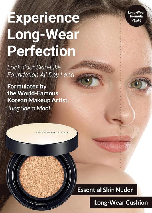 Jungsaemmool Official Essential Skin Nuder Long Wear Cushion (Refill Included) (Light)