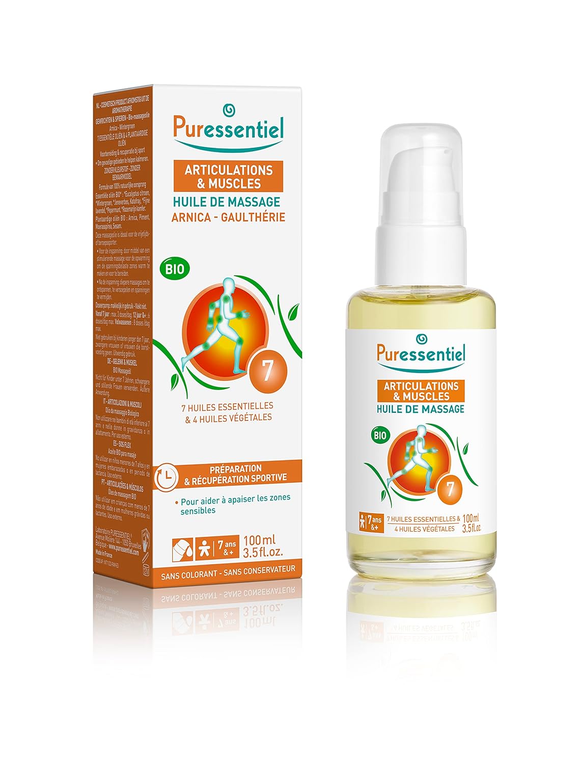 Muscle Relaxing Organic Massage Oil - Arnica and Wintergreen by Puress
