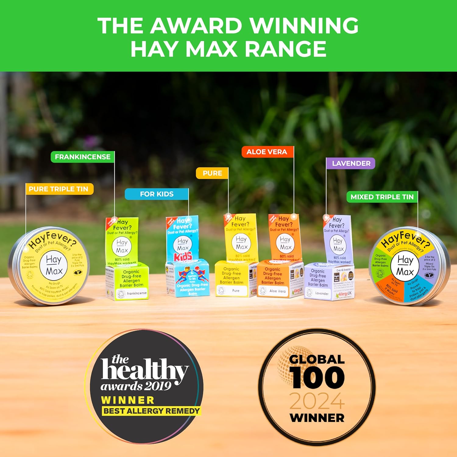 HayMax Allergen Barrier Balm - Frankincense 5ml - Organic, Natural & Non-Drowsy Hay Fever & Allergy Relief Balm - Traps Pollen, Dust & Other Allergy Particles - Great for Adults, Kids & Pregnant Women : Amazon.co.uk: Health & Personal Care