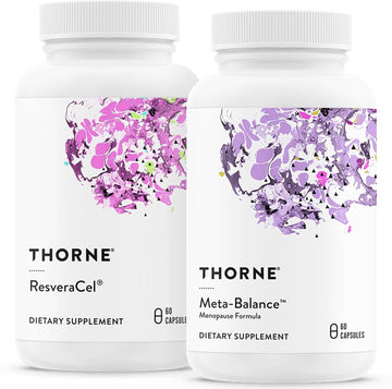 Thorne Healthy Aging & Menopause Support Bundle - Resveracel & Meta-Balance - 30 To 60 Servings