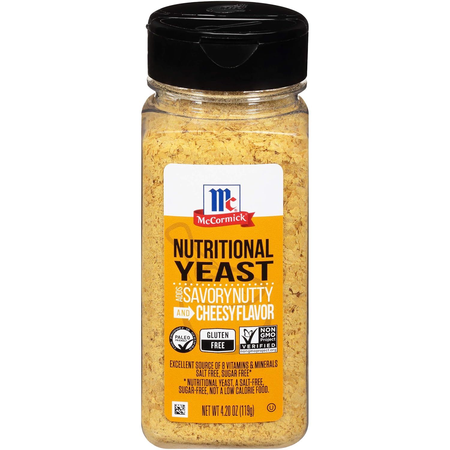 Mccormick Nutritional Yeast (Sprinkle On Everyday Recipes To Add Rich Umami Flavor), 4.2 Oz